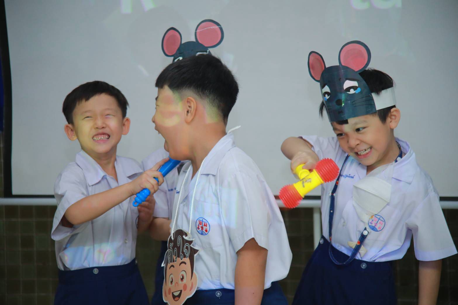 Children playing joyfully during a BCHBH session